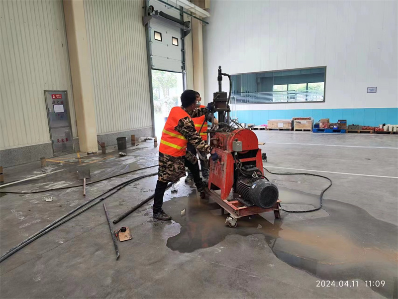 清流厂房地面下沉塌陷注浆加固施工